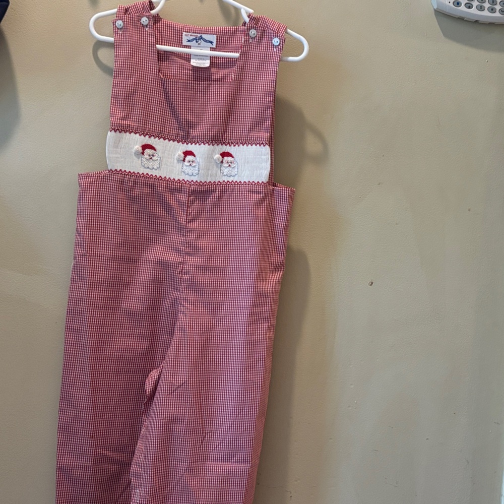 Red Checkered Kids Romper